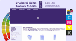 Desktop Screenshot of druckerei-riehm.de